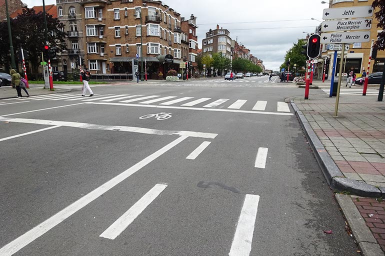 Een veilige signalisatie voor voetgangers en fietsers 